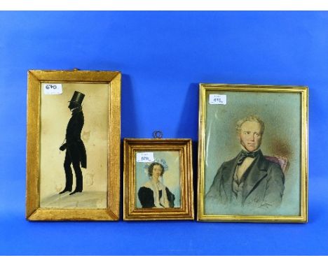 John Botterill (1817-1881) Portrait of a gentleman "Grandpa Haigh" watercolour, signed and dated 1851 bottom left 11in x 8¼in