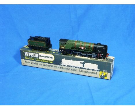 Wren Railways '00' gauge W2238 Rebuilt Bullied Pacific 4-6-2 'Clan Line' locomotive and tender, No.35028, in BR green, boxed 