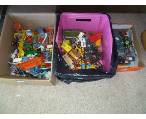 Diecast Toys; a quantity of playworn model vehicles, including Dinky, Corgi and Matchbox (a lot) THIS LOT WILL BE SOLD ON FRI