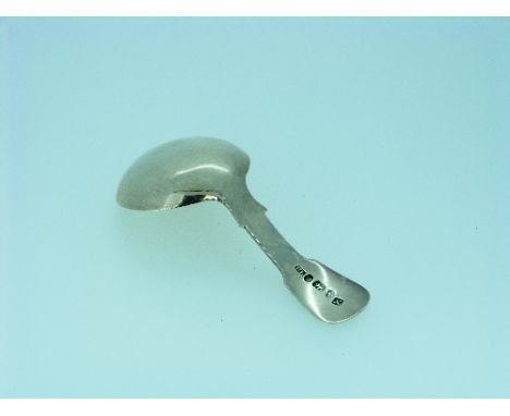 A William IV silver Caddy Spoon, by Peter Lambert, hallmarked Newcastle, 1836, Fiddle pattern, the handle engraved "S", 3¼in 