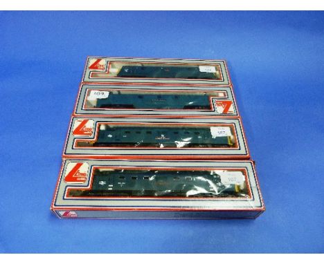 Lima Models; four '00' gauge locomotives: L205122 Class 52 D1071 'Western Renown'; L205128 Classes 42 & 43 (Warships) D814 'D