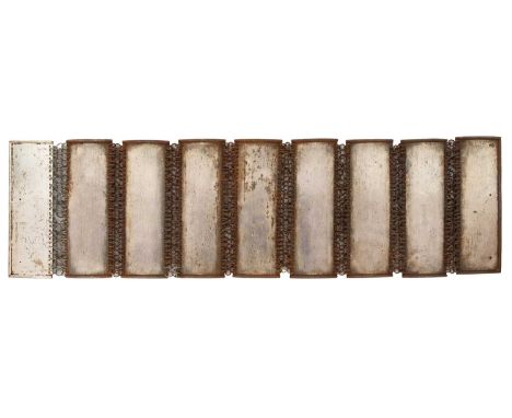 A NORTH INDIAN ARMOUR (MEKHALA), 18TH CENTURY, PROBABLY RAJASTHAN formed of nine rectangular plates of slightly curved sectio