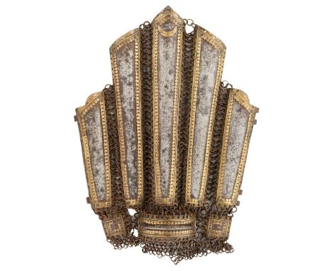 A NORTH INDIAN ARM GUARD (DASTANA), 17TH/18TH CENTURY, PROBABLY SIND formed of five slender gutter-shaped plates of differing