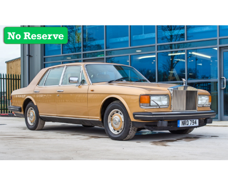 1981 Rolls Royce Silver Spirit 6750cc 4 door saloon  Guide; £3,000 - £4,000  Registration: NRD794 Chassis: SCAZS0000ACH01426 