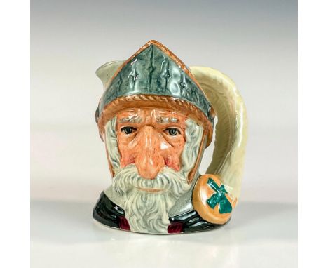 Blue-grey helmet; dark green robes.Don Quixote is the hero of the novel by Cervantes, a satirical parody of this chivalrous k
