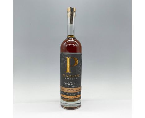 Straight bourbon whiskey aged 4-5 years in deeply toasted number 2 char barrels. Unopened 750ml bottle, non-chill filtered, b