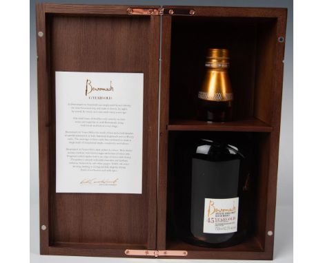 Aged for an impressive 45 years in oak casks, Benromach 45 Year Speyside Single Malt Whisky stands as a pinnacle expression o