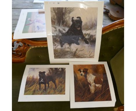 3 prints by John Trickett - 'Staffordshire Bull Terrier' 'Action Man' and 'The Smoothie' (1 of 2) 