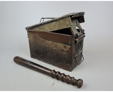 Sold at Auction: Vintage wooden World Champion Ammunition box with