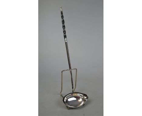 Antique silver toddy ladle with baleen handle 