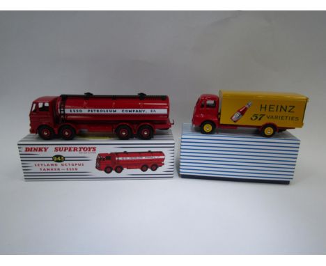 An Atlas Editions Dinky Supertoys Leyland Octopus tanker and an Atlas Editions Dinky Supertoys "Heinz" Guy Van 