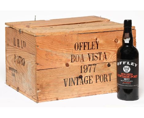 Offley Boa Vista Vintage port, 1977, eight bottles, OWC 