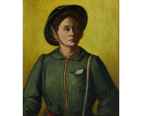 Robert Arthur Dawson (1874-1948) - A. R. P. (Portrait of Miss K Irwin), signed, signed again, inscribed with the title, artis