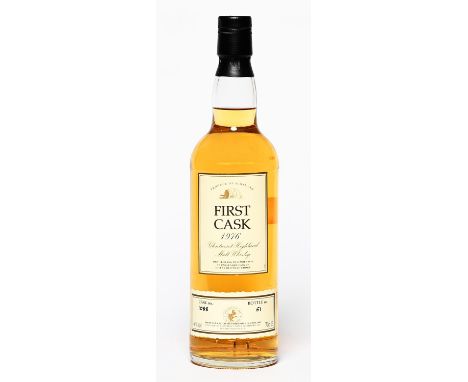Glen Turret Highland Malt whisky, first cask, 1976, bottle No 51 of cask No 1088, 70cl, 46% 