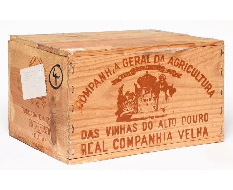 Real Companhia Velha 1985 Vintage port, twelve bottles, OWC 