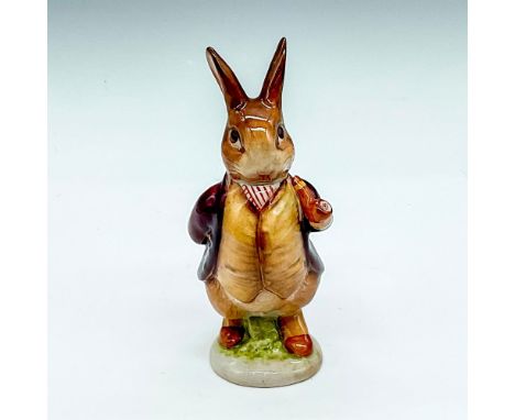 Glossy figure with pipe in hand, dressed in maroon jacket. Beswick Gold Oval backstamp. Issued: c. 1970Dimensions: 1.75"L x 2