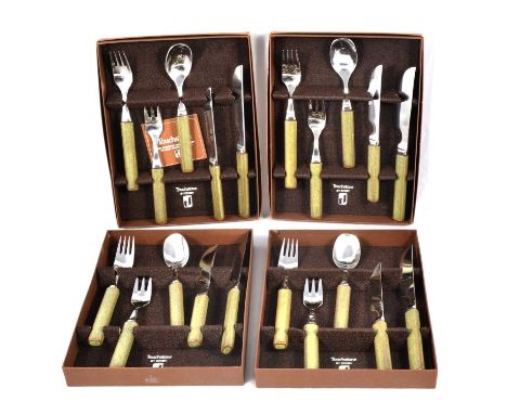 Touchstone by Denby - six 'Agate' five-piece stainless steel cutlery sets, boxed.Condition report:I can't say immaculate but 