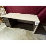 OFFICE TABLE WITH 3-DRAWER FILE CABINET