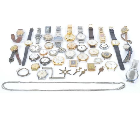 A collection of vintage and antique wrist watches. The lot to include Baume, Allenby, Lectro, Citizen, Ekka, Timex, Ackro, Ho