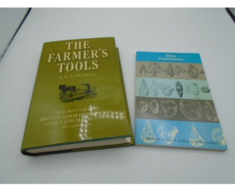 2 Books The Farmers tools and Flint implements&nbsp;