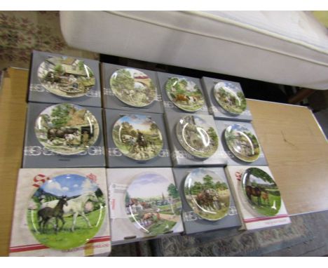 12 Boxed farming related picture plates including Wedgwood and Spode&nbsp;