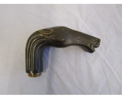 A brass Horse head walking stick handle&nbsp;