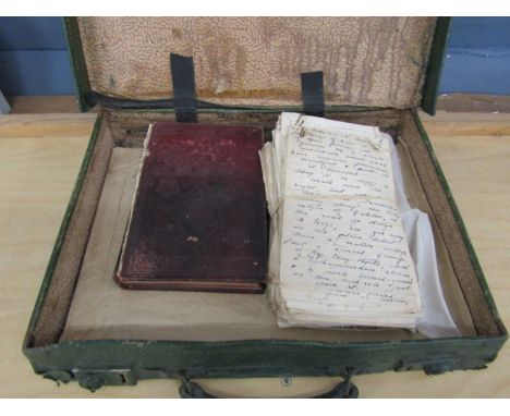 Hunstanton Reverent Douglas Smith 1932 vintage case containing prayer book and sermons&nbsp;