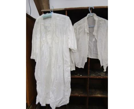 Vintage clothing to include white nighties &amp; blouse-Victorian? Wacky Jo's 70s dress, 70's skirt&nbsp;