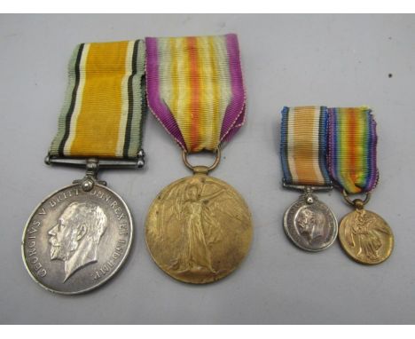 Private G.W Cattermole army service corps medals