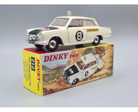 A boxed Dinky Toys No.212 Ford Cortina Rally Car, Nr M-M, box Nr perfect