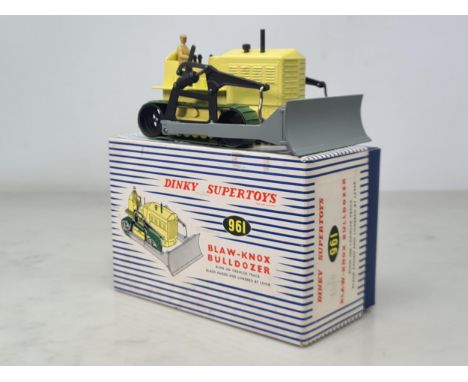 A boxed Dinky Toys No.961 yellow Bulldozer, Nr M-M, box Ex plus with packing