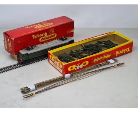 A Triang Railways Locomotive and Accesories including R351 Co-Co BR green Class EM2 overhead electric Locomotive No.27000 'El