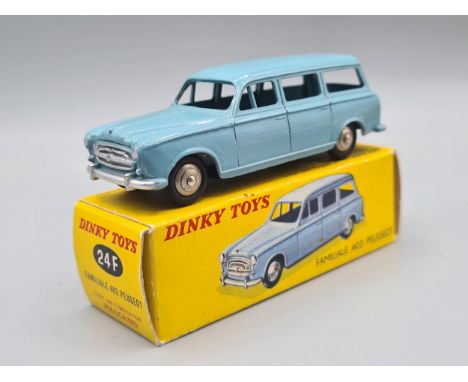 A boxed French Dinky Toys No.24F Peugeot 403 Familiale, Nr M-M, box superb