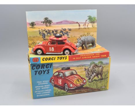 A boxed Corgi Toys No.256 Volkswagen Safari with leaflet, M, box superb with packing