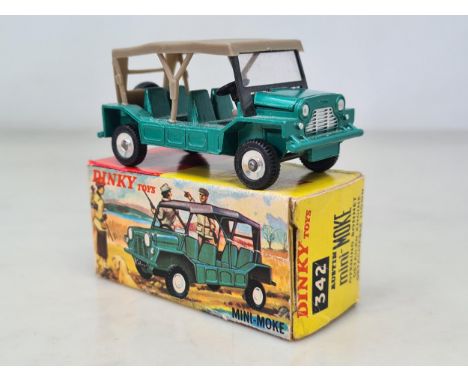 A boxed Dinky Toys No.342 Austin Mini-Moke, Ex, box G