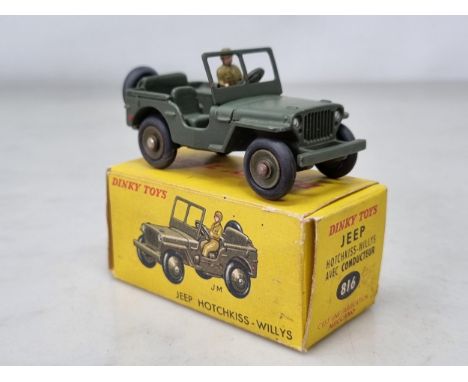 A boxed French Dinky Toys No.816 Willys Jeep, Nr M-M, box Ex plus
