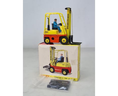 A boxed Dinky Toys No.404 Conveyancer Fork Lift Truck, Ex, box Ex