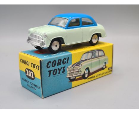 A boxed Corgi Toys No.202 Morris Cowley, Nr M-M with leaflet, box superb
