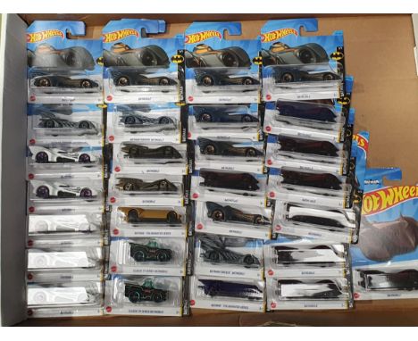 Twenty nine boxed Matchbox Hotwheels Batman Vehicles, all appear unused