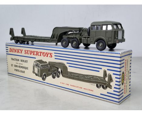 A boxed French Dinky Toys No.890 Berliet Transporter, M, box Nr perfect with packing