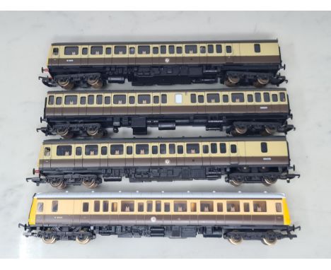 A Lima 00 gauge Class 121 diesel Railcar and a Class 117 DMU 3-car Unit in BR, VG-Ex