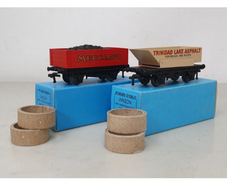 Two boxed Never Was Huxley Wagons including Rotary Tipper and Meccano Coal, both M, in superb reproduction boxes