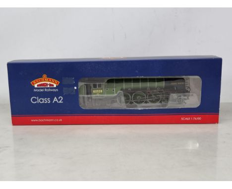 A Bachmann 00 gauge 31-527 4-6-2 BR apple green A2 Class Locomotive No.60528 'Tudor Minstrel', both cylinder drain piped miss