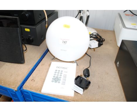 A Denver Sunrise alarm clock with remote control