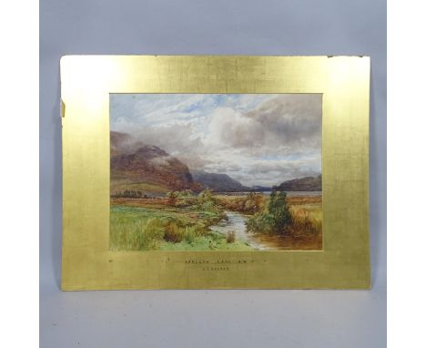 John Cuthbert Salmon (1844 - 1917), Gwellyn Lake North Wales, watercolour, signed, 42cm x 58cm, mountedGood condition, origin