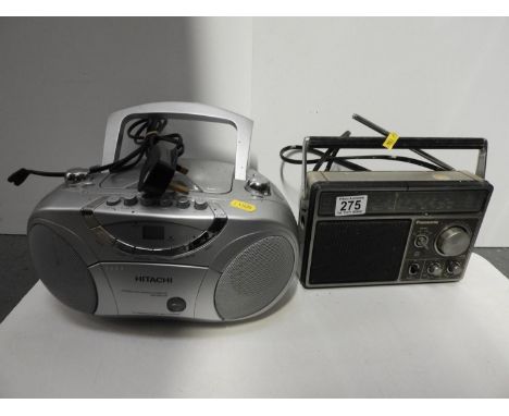 Panasonic Radio and Hitachi CD Player 