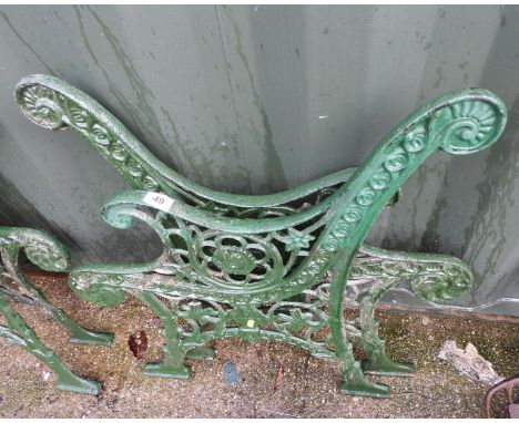Pair of Metal Bench Ends 