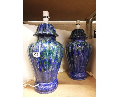 Pair of Ceramic Lamp Bases 