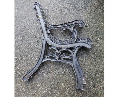 Pair of Metal Bench Ends 