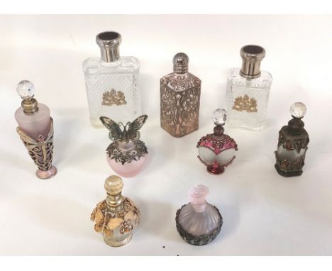 A collection of empty vintage Ladies and Gents scent bottles, Some English some continental and French examples, C1960's / 19